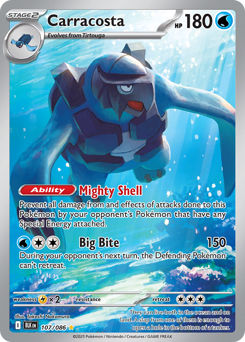 Carracosta, Black Bolt #107, Pokémon TCG card