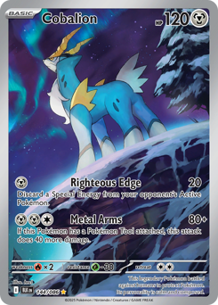Cobalion, Black Bolt #144, Pokémon TCG card