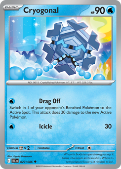Cryogonal, Black Bolt #27, Pokémon TCG card