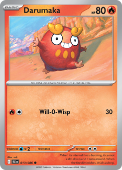 Darumaka, Black Bolt #13, Pokémon TCG card