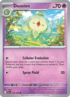 Duosion, Black Bolt #38, Pokémon TCG card