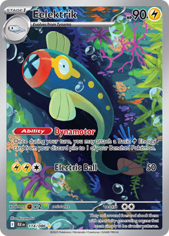 Eelektrik, Black Bolt #114, Pokémon TCG card