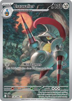 Escavalier, Black Bolt #138, Pokémon TCG card