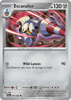 Escavalier, Black Bolt #60, Pokémon TCG card