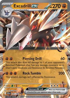 Excadrill ex, Black Bolt #46, Pokémon TCG card