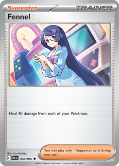 Fennel, Black Bolt #82, Pokémon TCG card