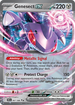 Genesect ex, Black Bolt #67, Pokémon TCG card