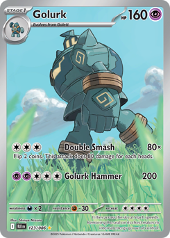Golurk, Black Bolt #123, Pokémon TCG card