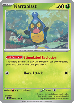 Karrablast, Black Bolt #9, Pokémon TCG card