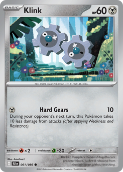 Klink, Black Bolt #61, Pokémon TCG card