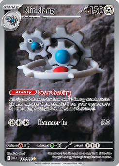 Klinklang, Black Bolt #141, Pokémon TCG card
