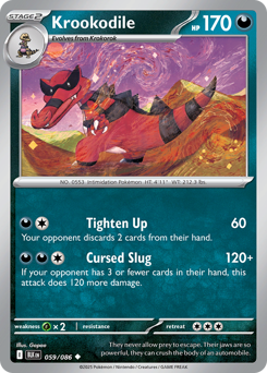 Krookodile, Black Bolt #59, Pokémon TCG card