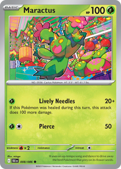 Maractus, Black Bolt #8, Pokémon TCG card