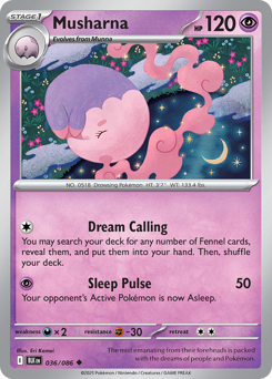 Musharna, Black Bolt #36, Pokémon TCG card