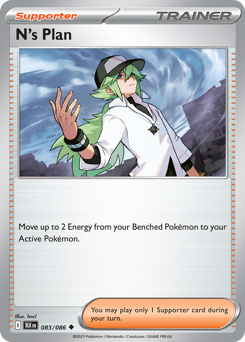 N's Plan, Black Bolt #83, Pokémon TCG card
