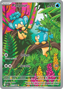 Panpour, Black Bolt #101, Pokémon TCG card