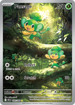 Pansage, Black Bolt #89, Pokémon TCG card