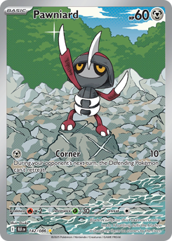 Pawniard, Black Bolt #142, Pokémon TCG card