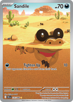 Sandile, Black Bolt #135, Pokémon TCG card
