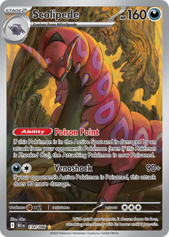 Scolipede, Black Bolt #134, Pokémon TCG card