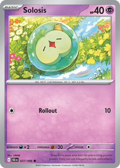 Solosis, Black Bolt #37, Pokémon TCG card