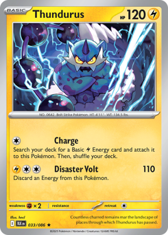 Thundurus, Black Bolt #33, Pokémon TCG card