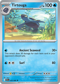 Tirtouga, Black Bolt #22, Pokémon TCG card