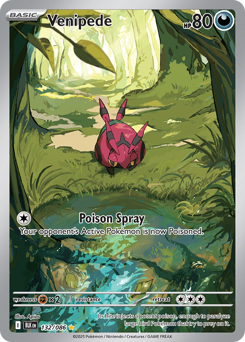 Venipede, Black Bolt #132, Pokémon TCG card