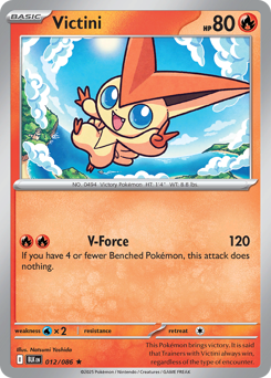 Victini, Black Bolt #12, Pokémon TCG card