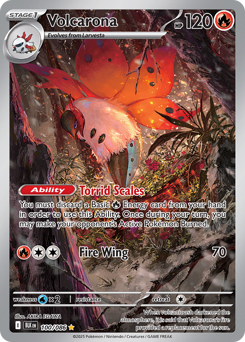 Volcarona, Black Bolt #100, Pokémon TCG card