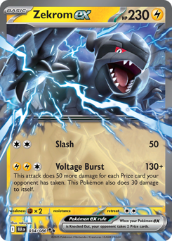 Zekrom ex, Black Bolt #34, Pokémon TCG card