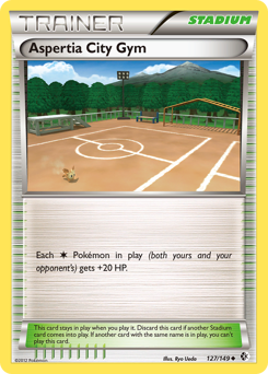 Aspertia City Gym, Boundaries Crossed #127, Pokémon TCG card