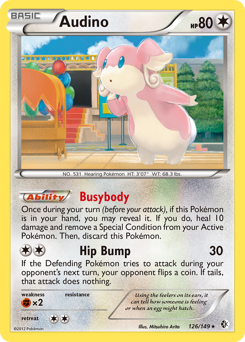 Audino, Boundaries Crossed #126, Pokémon TCG card