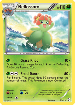 Bellossom, Boundaries Crossed #4, Pokémon TCG card