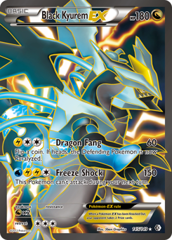 Black Kyurem-EX, Boundaries Crossed #145, Pokémon TCG card