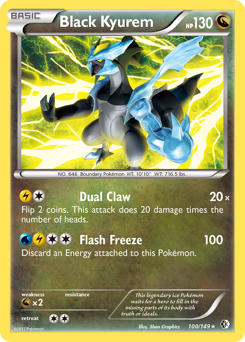 Black Kyurem, Boundaries Crossed #100, Pokémon TCG card