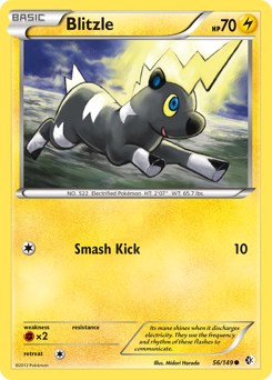 Blitzle, Boundaries Crossed #56, Pokémon TCG card