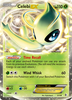 Celebi-EX, Boundaries Crossed #9, Pokémon TCG card