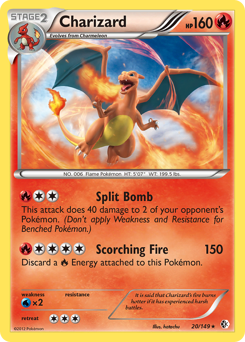 Charizard, Boundaries Crossed #20, Pokémon TCG card