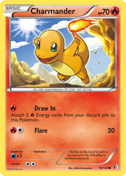 Charmander, Boundaries Crossed #18, Pokémon TCG card