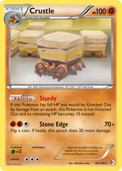 Crustle, Boundaries Crossed #85, Pokémon TCG card