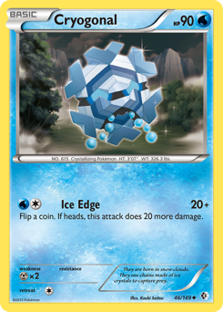 Cryogonal, Boundaries Crossed #46, Pokémon TCG card