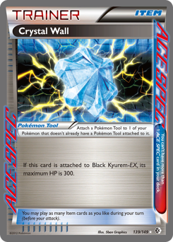 Crystal Wall, Boundaries Crossed #139, Pokémon TCG card
