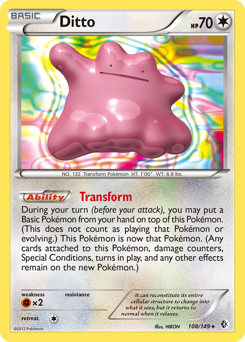 Ditto, Boundaries Crossed #108, Pokémon TCG card