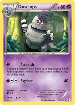 Dusclops, Boundaries Crossed #62, Pokémon TCG card