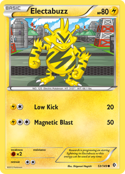 Electabuzz, Boundaries Crossed #53, Pokémon TCG card