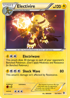 Electivire, Boundaries Crossed #54, Pokémon TCG card