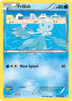 Frillish, Boundaries Crossed #44, Pokémon TCG card