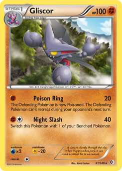 Gliscor, Boundaries Crossed #81, Pokémon TCG card