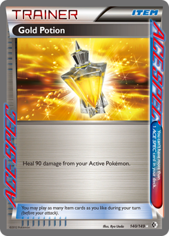 Gold Potion, Boundaries Crossed #140, Pokémon TCG card